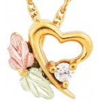 Genuine Diamond Heart Pendant - by Landstrom's